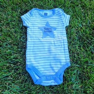 🤸‍♀️3 for 12🤸‍♂️ "Shine Bright" Star Stripe Onesie 0-3M